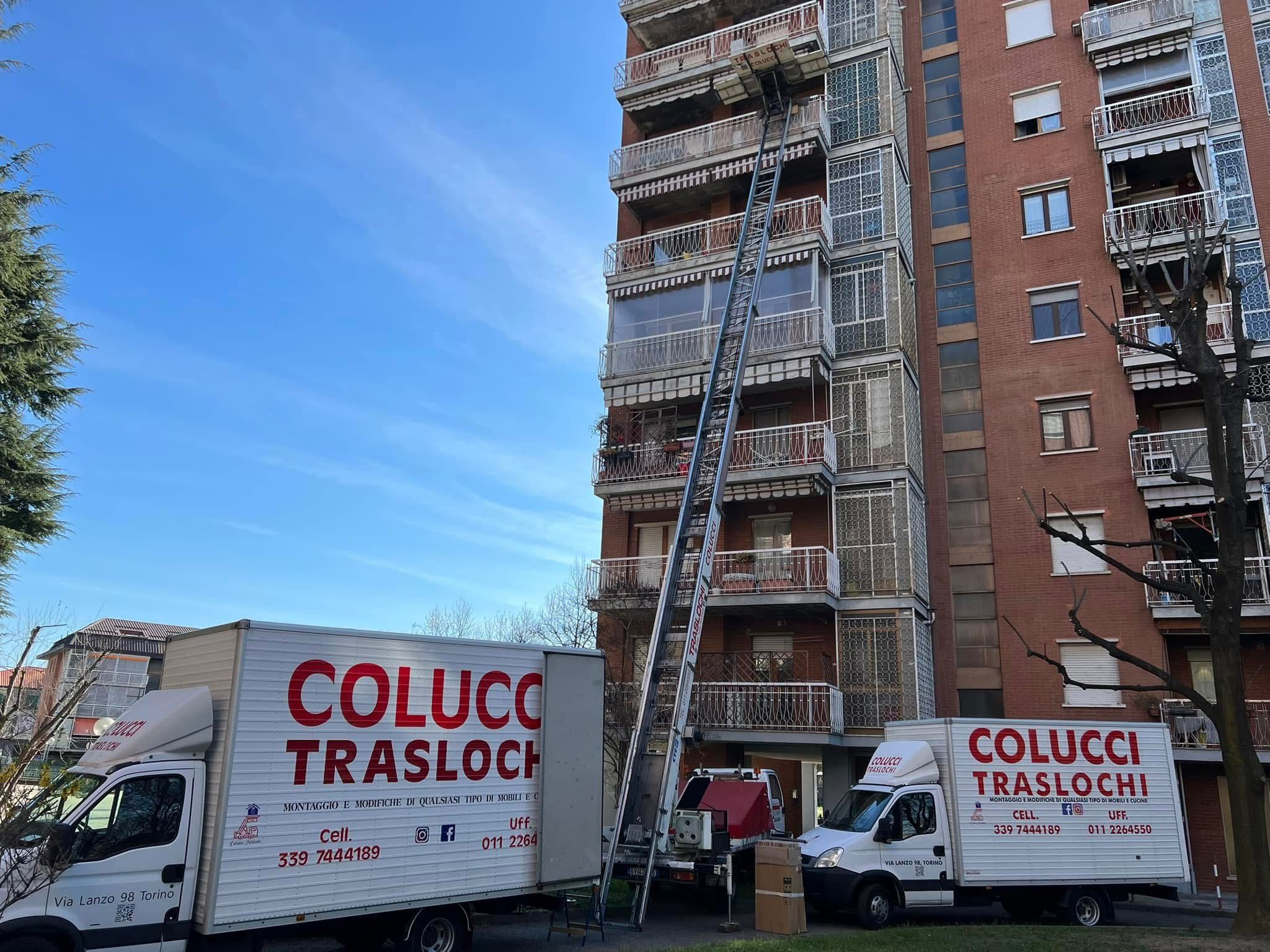 Furgoni Colucci Traslochi con autoscala