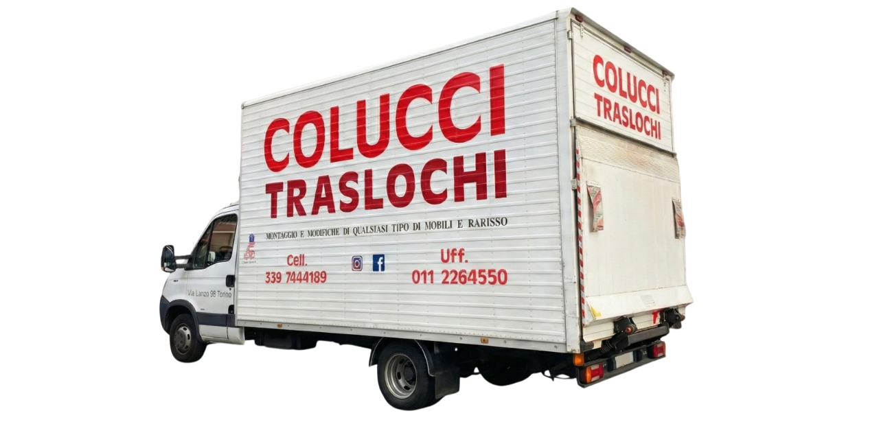 Furgone dei traslochi Colucci